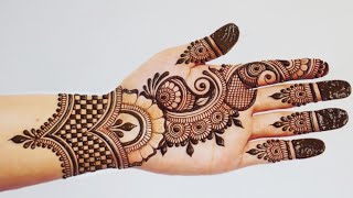 Easy Stylish Fronthand Mehndi designs Simple Mehandi design Mehandi ka designNavratri Mehndidesign [upl. by Lan]