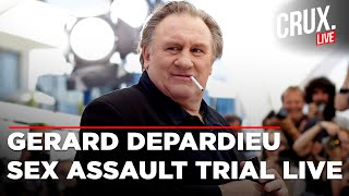 Gerard Depardieu Live News  French Film Icon Accused Of Sexual Assault Trial Begins In Paris [upl. by Anez671]