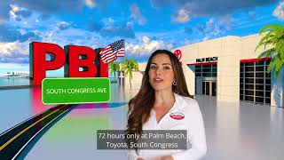 New Camry Hybrids at 129 a Month during the 72 Hour Sale at Palm Beach Toyota [upl. by Latt]