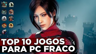 TOP 10 Melhores Jogos Leves Para PC FRACO  ATUALIZADO 2024 [upl. by Niowtna]