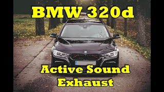 BMW 320d F31  Active Sound Exhaust External Mic [upl. by Inaffit]