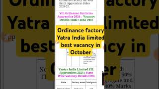 Ordnance factory best vacancy in October vacancy jobs news portal form onlinejob offlinejob [upl. by Brittne744]