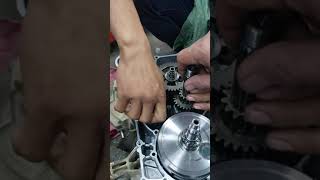 TVS 3 wheeler engine transmission assembling [upl. by Nryhtak]