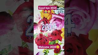 Good bye 2024🥹welcome 2025।short sadsong years goodbye artandcraft [upl. by Hayse94]