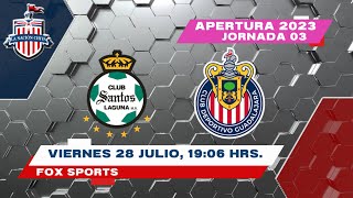 SANTOS VS CHIVAS FEMENIL EN VIVO LA PREVIA JORNADA 03 APERTURA 23 [upl. by Eevets]