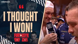 🗣️ quotRematchquot  Oleksandr Usyk amp Tyson Fury React To Undisputed Split Decision [upl. by Farris794]