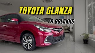 Toyota Glanza Top Model 2024 Review Features On Road Price [upl. by Haraz]