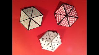 Hexaflexagon Tutorial für Explosionsbox NEUE Version [upl. by Nauwtna47]