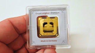 SPECIAL Geiger 10g Minted Gold Bar  PerthBullioncomau [upl. by Buchheim]