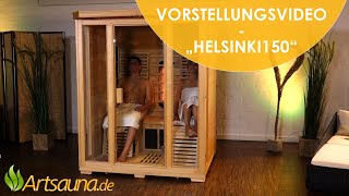 Infrarotkabine Helsinki150 Vorstellungsvideo  Artsauna ☀ [upl. by Homans]