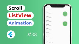 How to scroll a ListView With Animation in Flutter App Android amp IOS [upl. by Aeki]