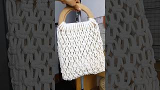 Una cartera clásica en macramé que nunca pasará de moda💖👜 macrame macrametutorial cartera fiber [upl. by Nivrad]