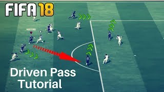 FIFA 18  Driven Pass Tutorial PS4 [upl. by Bomke]