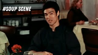 Bruce Lee  Way of the Dragon  Hilarious Soup Scene [upl. by Nyliac]