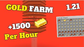 BEST MINECRAFT 121 GOLD FARM  Easy Efficient No Portal [upl. by Petras]