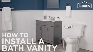 How To Install A Bathroom Vanity [upl. by Urata]