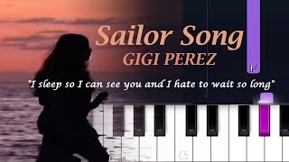 Gigi Perez  Sailor Song Piano tutorial 𝑰 𝒔𝒍𝒆𝒆𝒑 𝒔𝒐 𝑰 𝒄𝒂𝒏 𝒔𝒆𝒆 𝒚𝒐𝒖 𝒄𝒂𝒖𝒔𝒆 𝑰 𝒉𝒂𝒕𝒆 𝒕𝒐 𝒘𝒂𝒊𝒕 𝒔𝒐 𝒍𝒐𝒏𝒈 [upl. by Weinshienk]