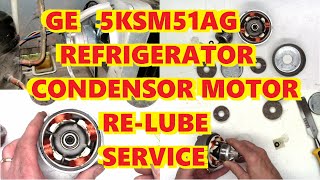 SERVICING MY REFRIGERATORS 20 YEAR OLD NON SERVICEABLE CONDENSER MOTOR 5KSM51AG [upl. by Fagen]