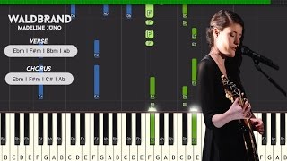 Waldbrand Madeline Juno Piano Tutorial [upl. by Ayat]