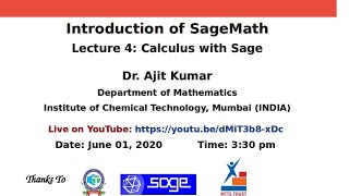 SageMath Lecture 4 [upl. by Aenet]