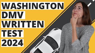 Washington DMV Written Test 2024 60 Questions with Explained Answers [upl. by Reifinnej367]