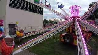 Lunapark Josef Havlicek  karuzela hydrauliczna Kaczuchy on ride Puszczykowo 2024 [upl. by Grishilde]