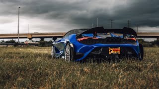 SWANRIVERRACINGS PARIS BLUE MCLAREN 720S SPYDER  VIVID RACING CARBON KIT  4K [upl. by Zetnwahs]