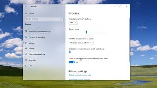 How to Disable Inactive Scrolling in Windows 10 Tutorial [upl. by Tempa]