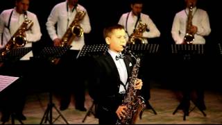 Volodymyr Panasiuk amp Ukrainian Saxophone Ensemble  ACrepin  Sax in the city [upl. by Niffirg638]