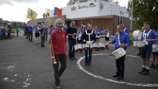 Oudleden fanfare op de viering van 35 jaar muziekkorps KSA Geraardsbergen [upl. by Etem]