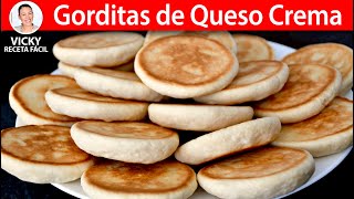 GORDITAS DE QUESO CREMA PHILADELPHIA  Vicky Receta Facil [upl. by Eniamraj]