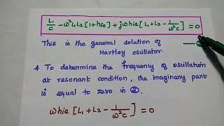 Hartley Oscillator  Operation  Frequency of Oscillation  Electronic Circuits II [upl. by Daisy312]