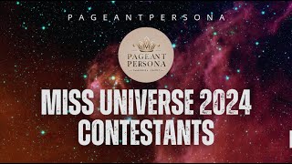 MISS UNIVERSE 2024 OFFICIAL CONTESTANTS [upl. by Cirenoj]