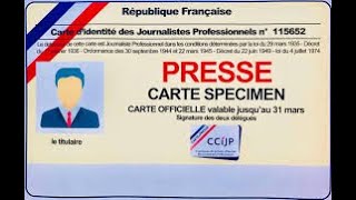 LA CARTE de PRESSE ne FORME PAS UN JOURNALISTE Mr SIMO presses journalism journalist media [upl. by Johppah]