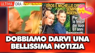 Fan felicissimi Michelle Hunziker e Eros Ramazzotti quotDobbiamo dirvi che noi due siamoquot [upl. by Akerdna]