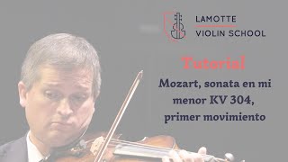 Tutorial LVS  Mozart sonata en mi menor KV 304 primer movimiento [upl. by Airdnaid727]