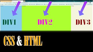 Aligning Divs Side by Side CSS amp HTML tutorial [upl. by Dhiman]