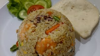 NASI GORENG BISTIK ORIENTAL CHINESE FOOD ALA TRIFECTA‼️foodlover food streetfood [upl. by Etteinotna]