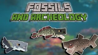 🐟FOSSILS AND ARCHEOLOGY MOD🦴 MINECRAFT 1182 ACTUALIZADO💙 [upl. by Nakre]