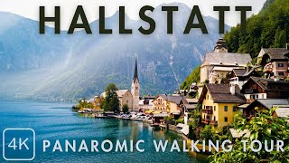 Hallstatt Austria panoramic walking tour  Viewpoint to Marktplatz  4K [upl. by Philipson]