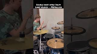 Easy double bass intro larsulrich larsulrich metallica metallica [upl. by Maier]