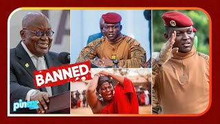 Eeii Burkina Faso Military Bans Ghanas Prez AkufoAddo from Country Over Coup Détat Plot Scandal [upl. by Ahtoelc999]