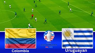 Uruguay vs Colombia Highlight  Copa American 2024 copaamerica2024 [upl. by Audwen279]