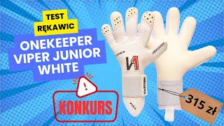 Test rękawic Onekeeper Viper Junior White [upl. by Ahsilra654]