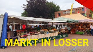 Markt in Losser  4K [upl. by Annayehc694]