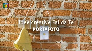 Come realizzare un portafoto con mollette da bucato  Idee creative fai da te  LIDL Italia [upl. by Eelirol]