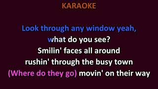 Hollies  Look Through Any Window KARAOKE [upl. by Bobbie]