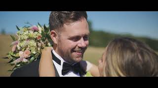 Phil  Ellie Summer wedding  The Kingscote Barn [upl. by Fanchie]