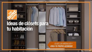 Ideas de clósets para tu habitación  Organización y decoración  The Home Depot Mx [upl. by Jo-Anne]