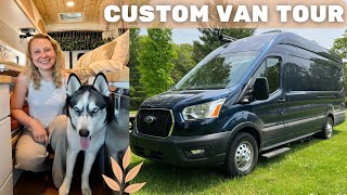 FULL TOUR of my NEW Ford Transit Camper Van 🚐 Professional Van Conversion by Drifter Vans [upl. by Pelson]